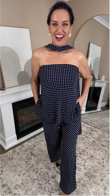 Camille Scarf Top + Demi Drawstring Pant Bundle