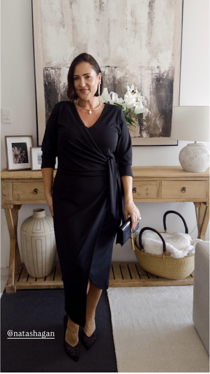 Claudia Statement Dress Black