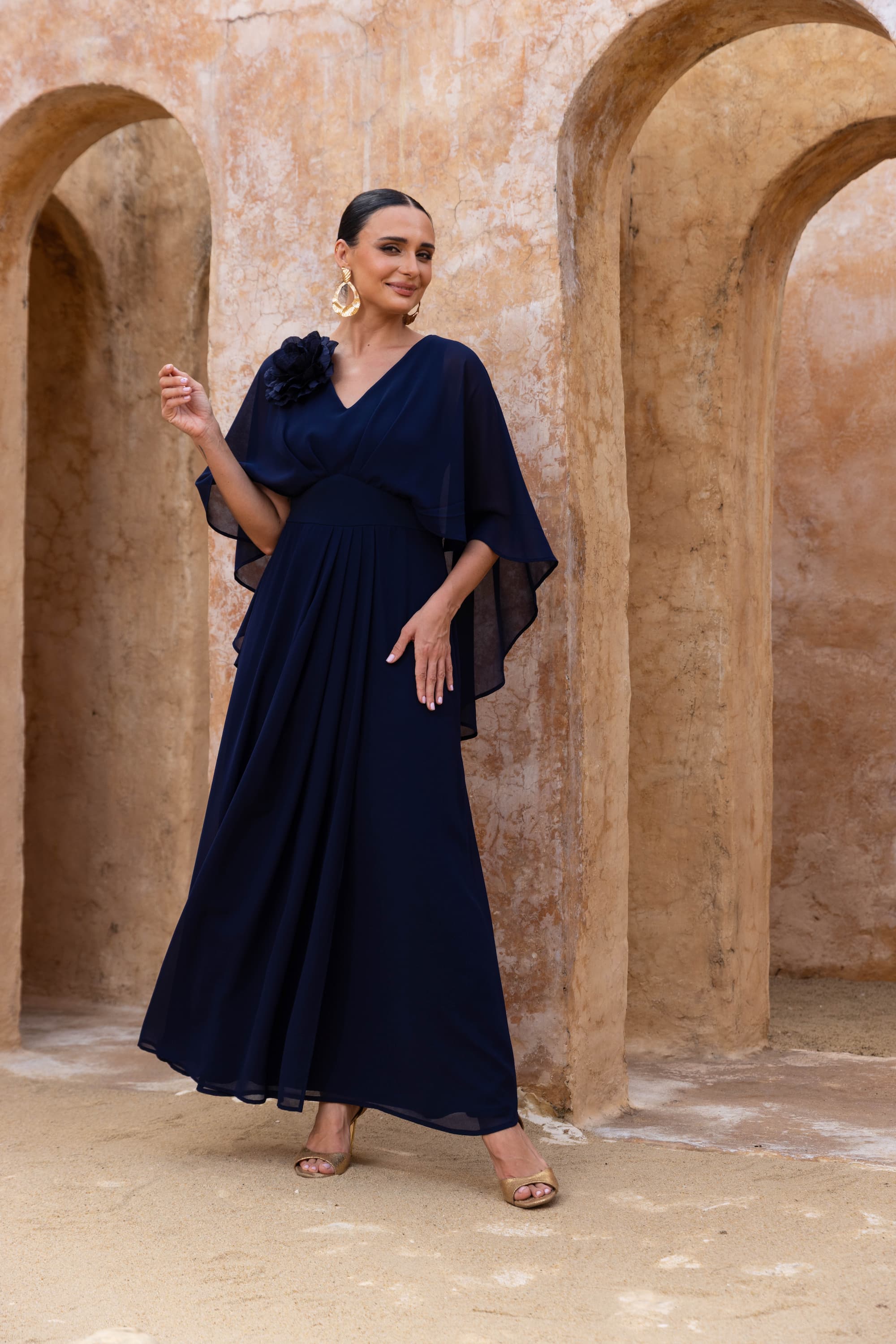 Riviera Maxi Dress in Black