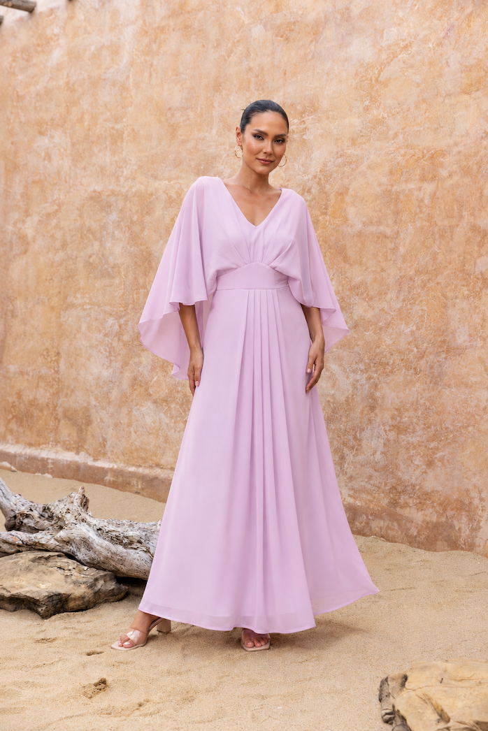 Mother of the Bride dresses by Natasha Gan — the Riviera Maxi Dress in Dusty Pink