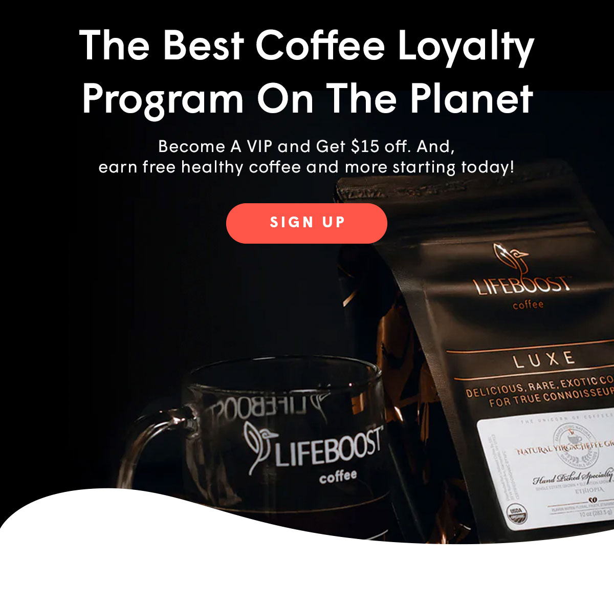 You're invited to a VIP... Lifeboost Coffee 😘 (and, get 15 off