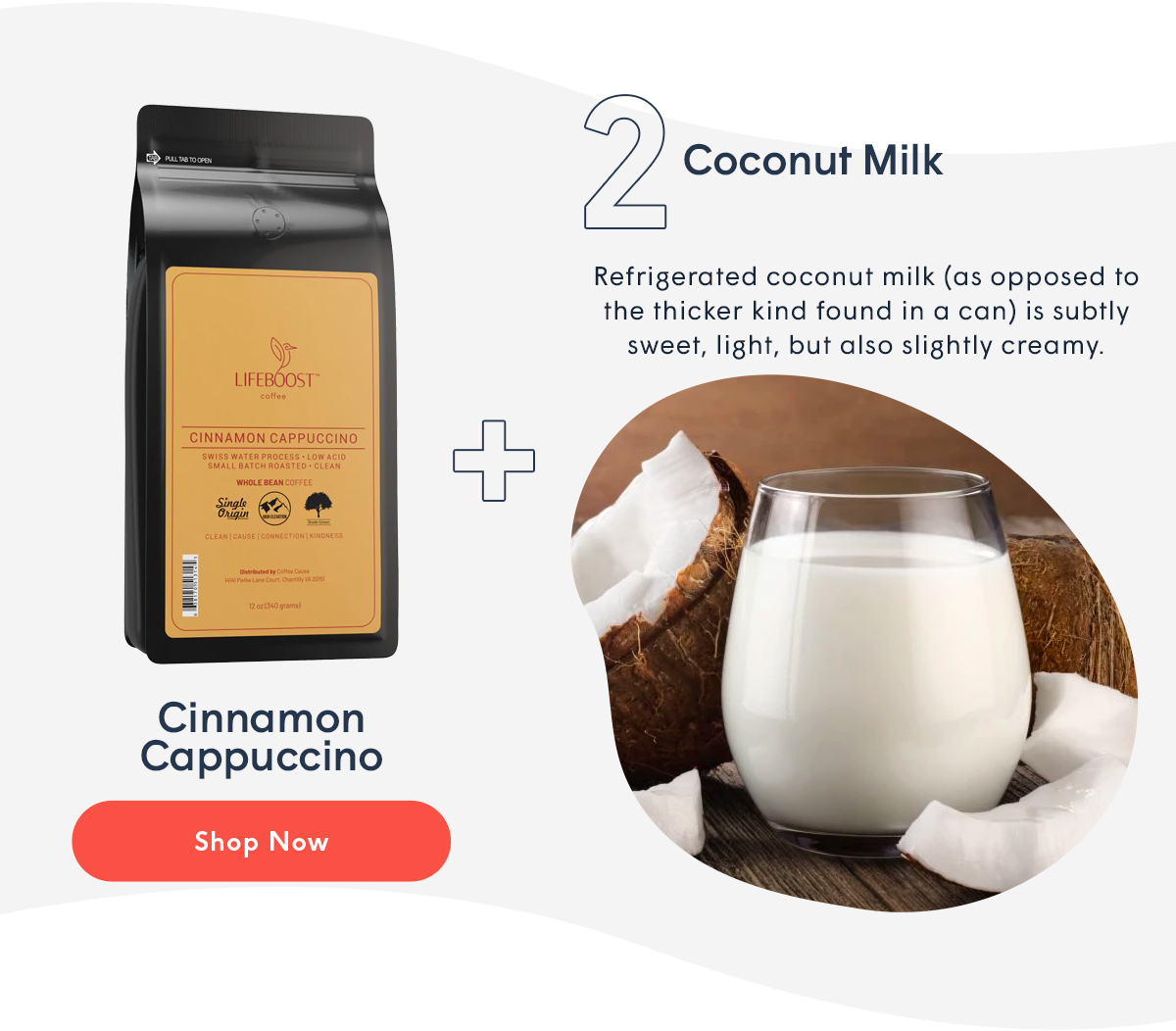 Upgrade your coffee 🥛 Choose your milk... Lifeboost Coffee