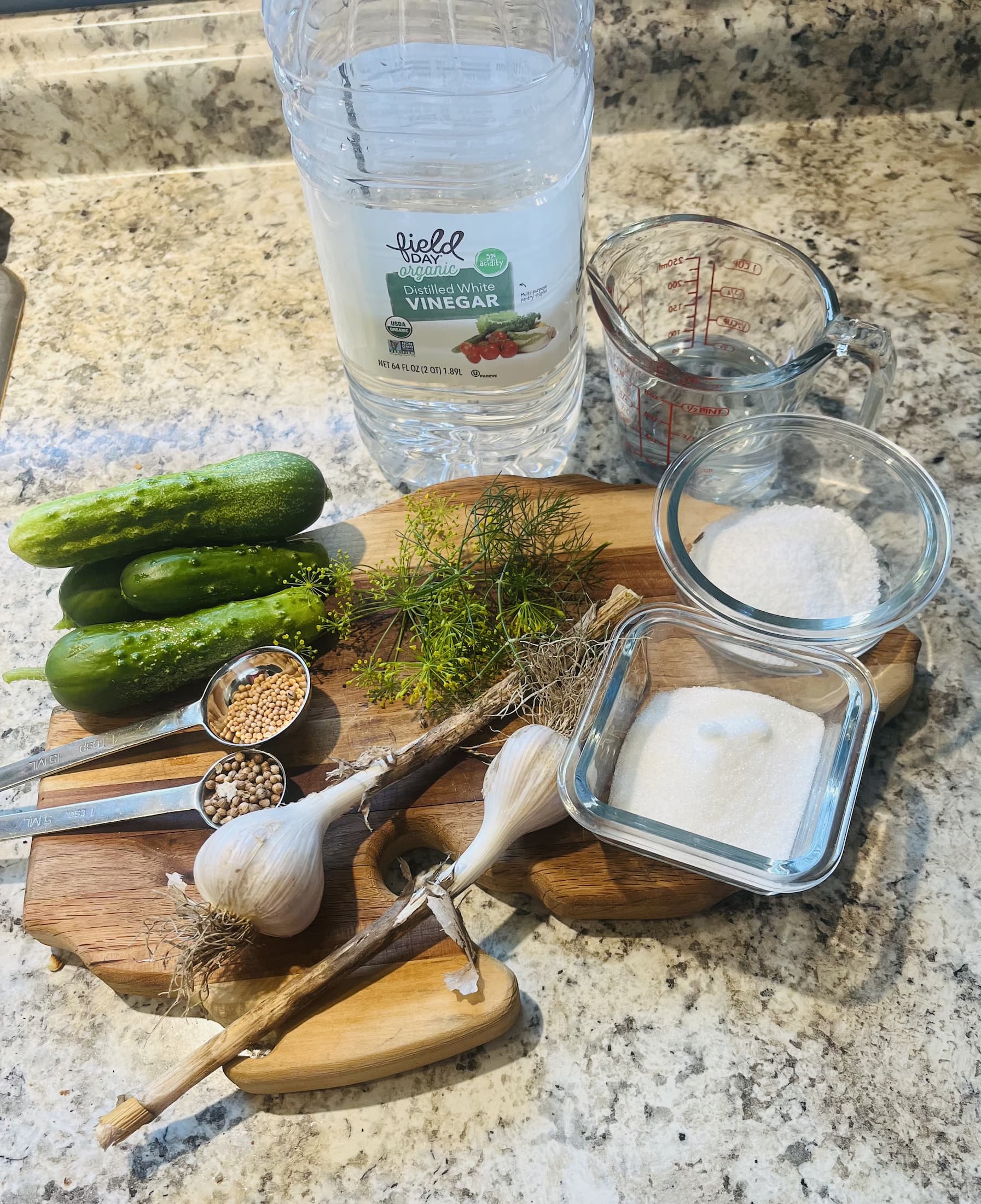 Fridge pickle recipe ingredients