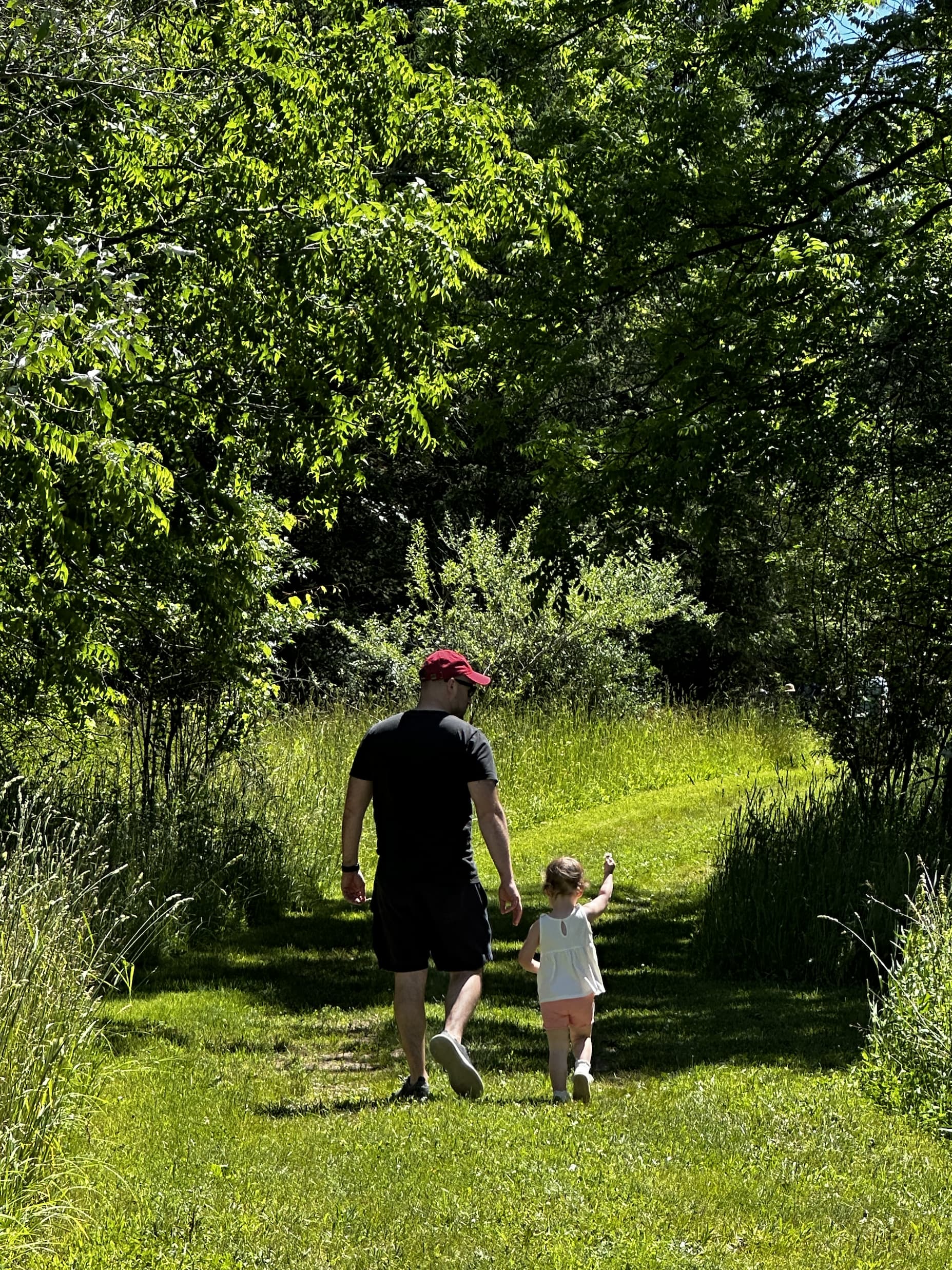 Dad and daughter moment
