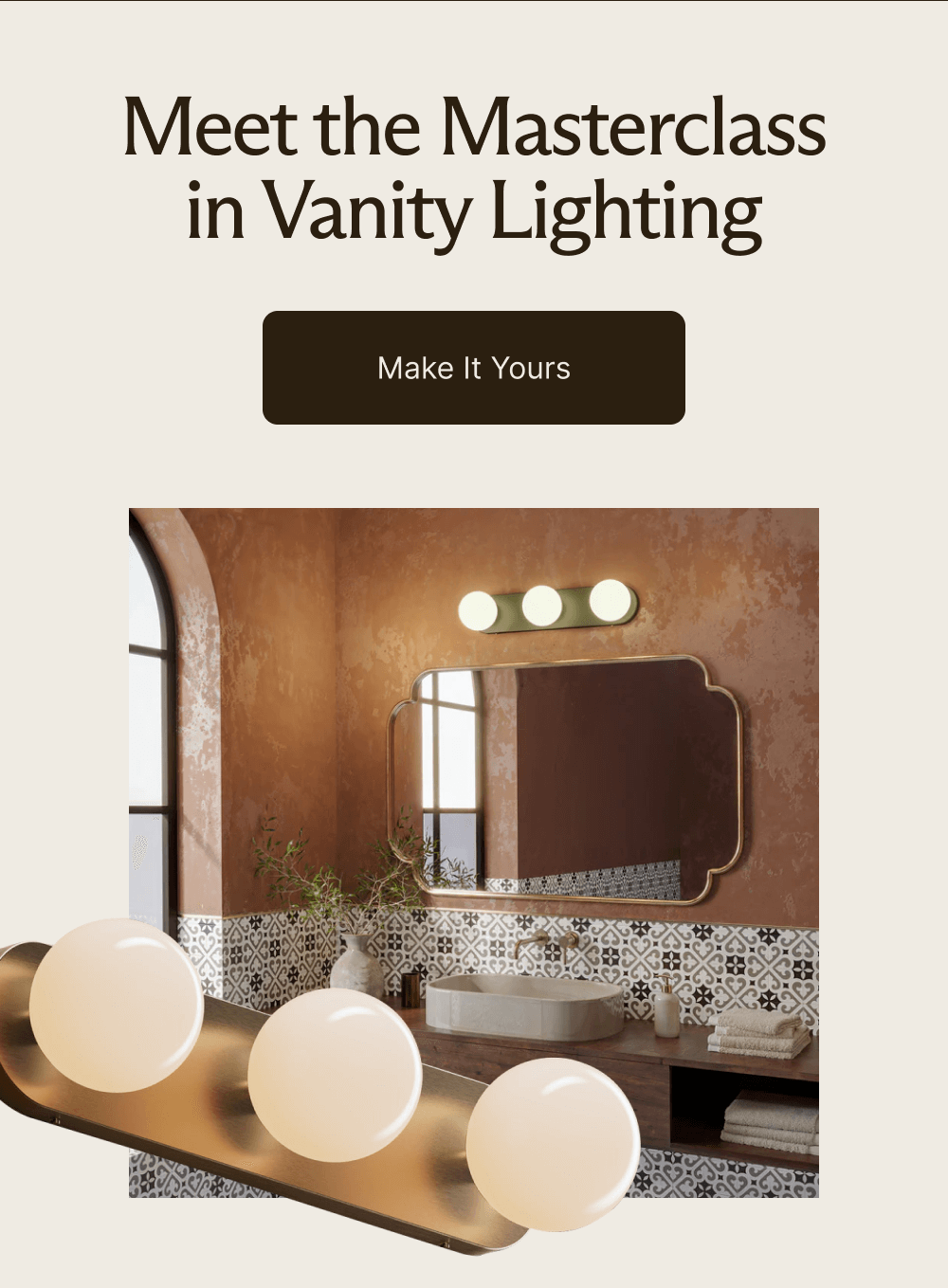 Meet the Masterclass in Vanity Lighting