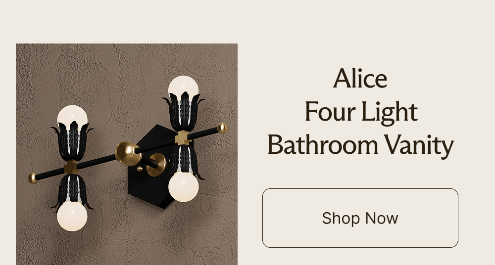 Alice Four Light Bathroom Vanity | Shop Now