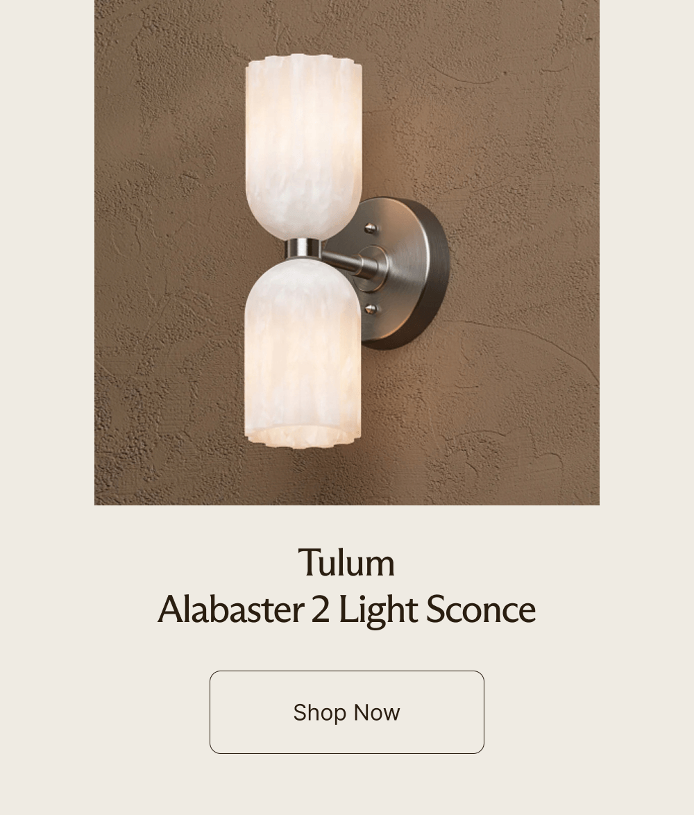 Tulum Alabaster 2 Light Sconce