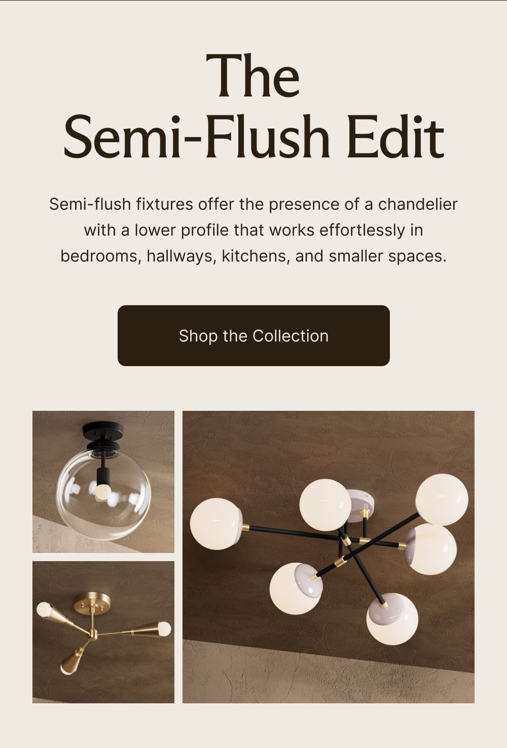 The Semi-Flush Edit | Shop the Collection