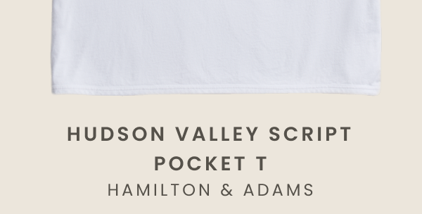 Hudson Valley Script Pocket T