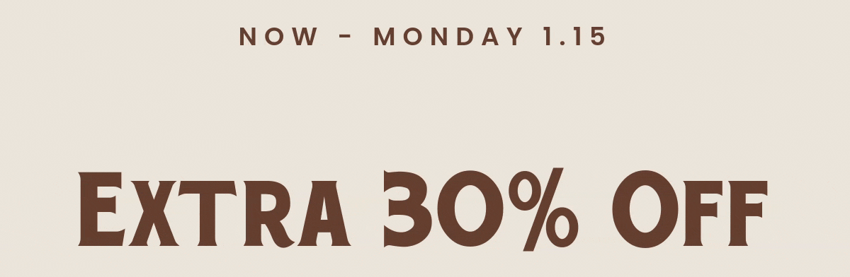Extra 30% Off