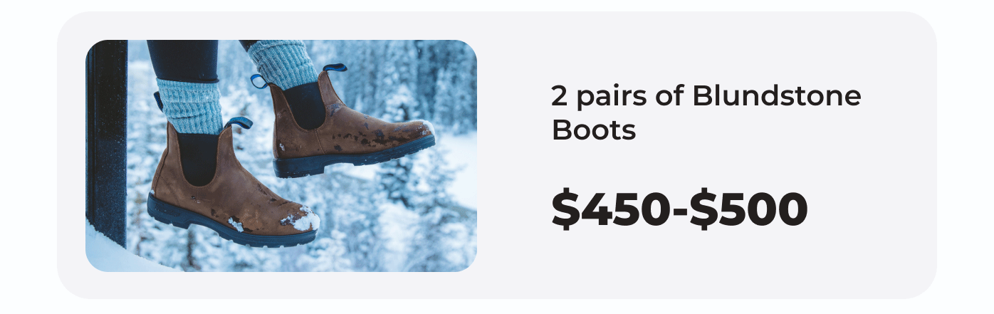 2 pairs of Blundstone Boots