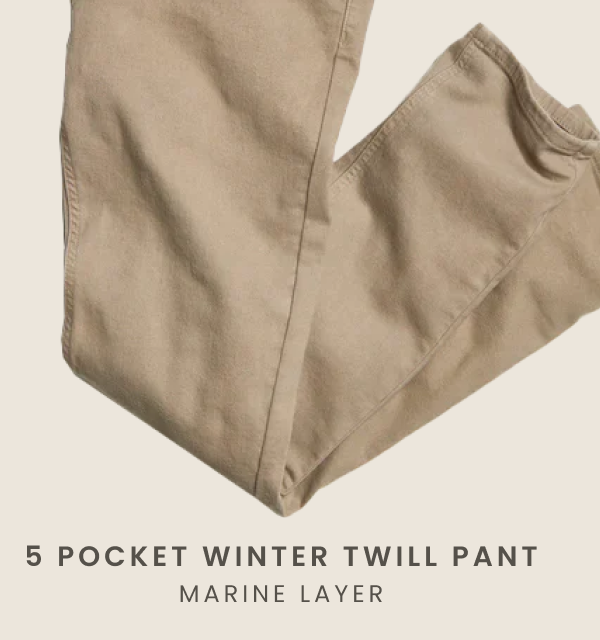 5 Pocket Winter Twill Pant