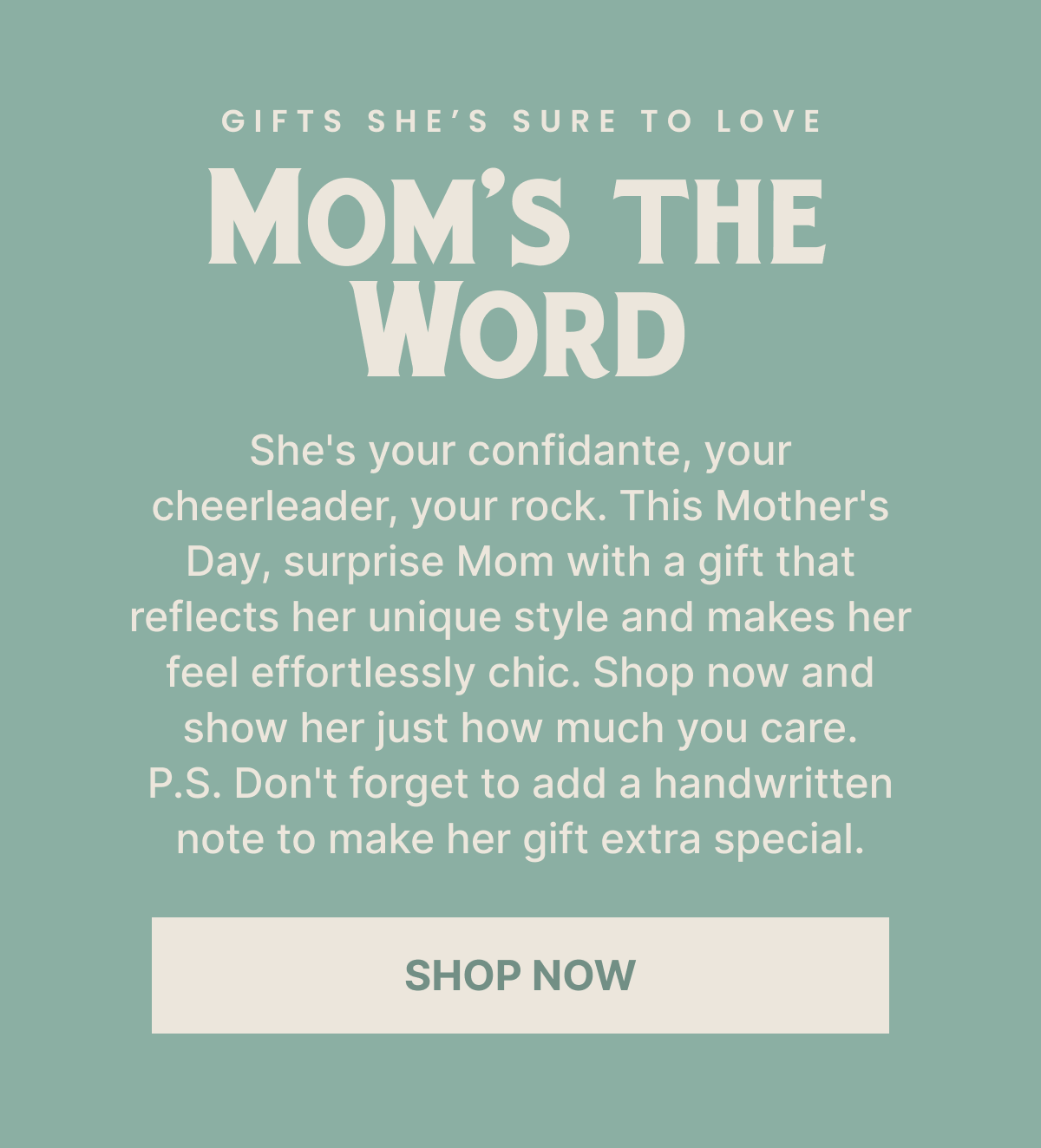 Mother's Day Gift Guide