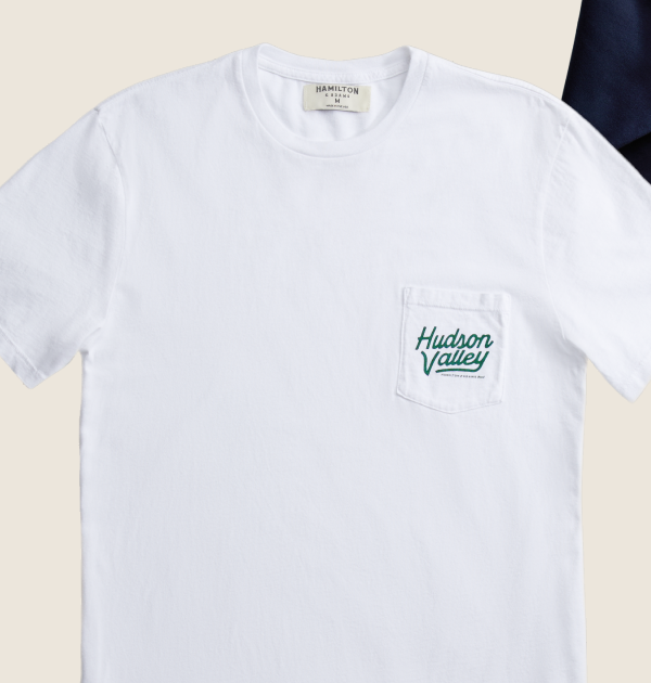 Hudson Valley Script Pocket T