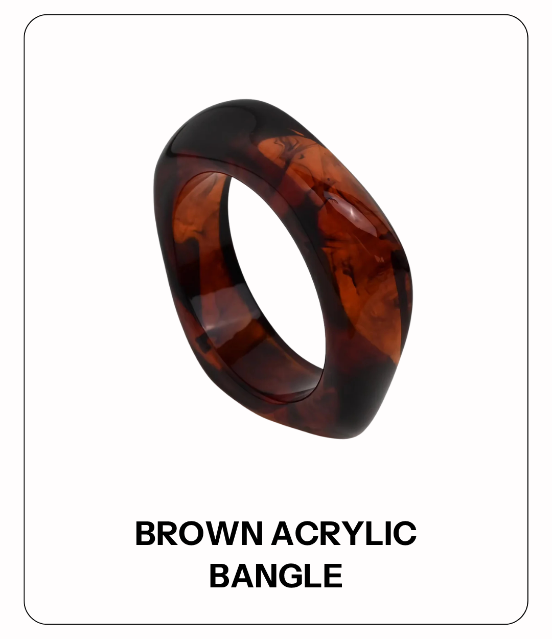 Brown Acrylic Bangle