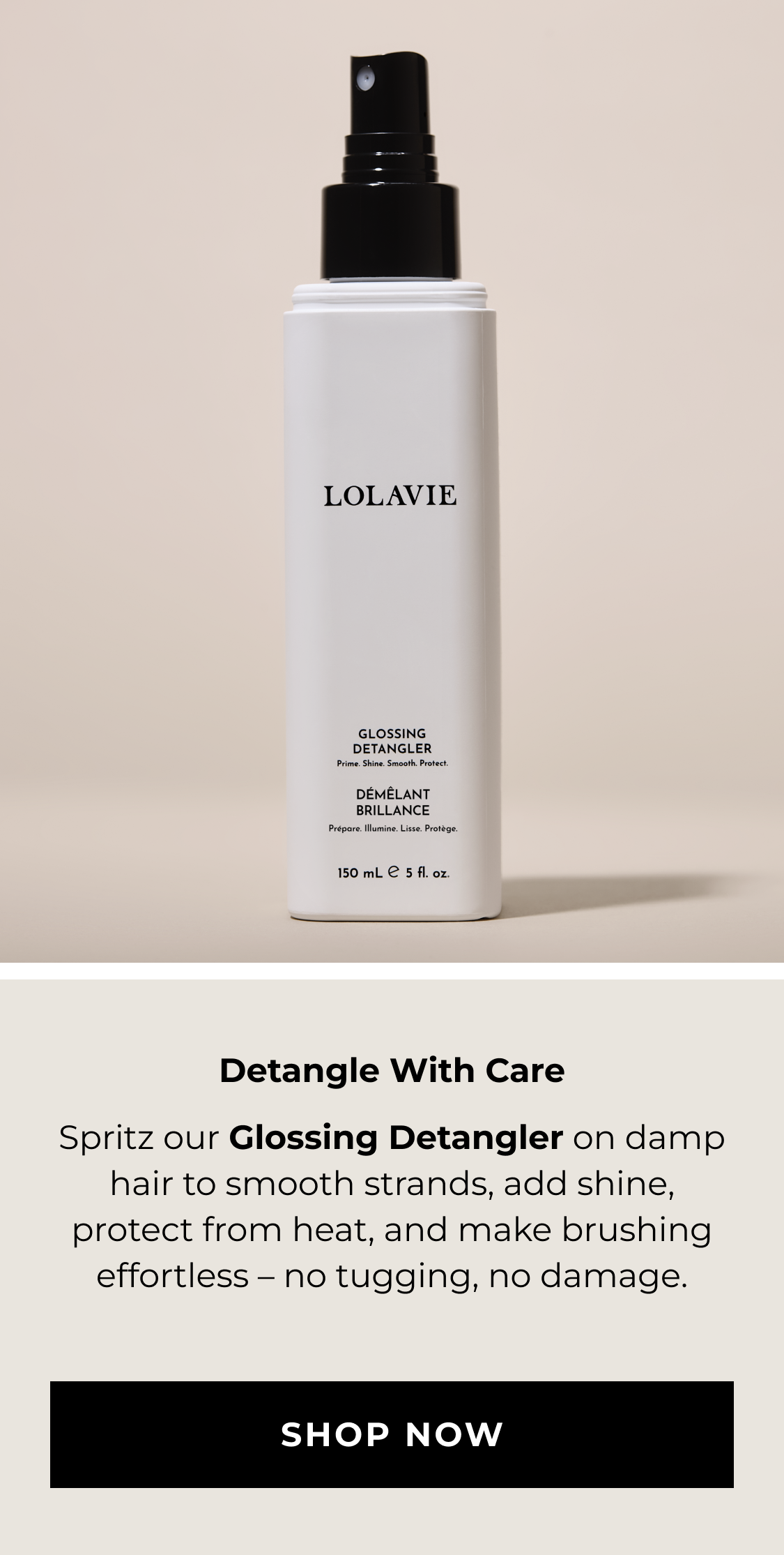 Glossing Detangler