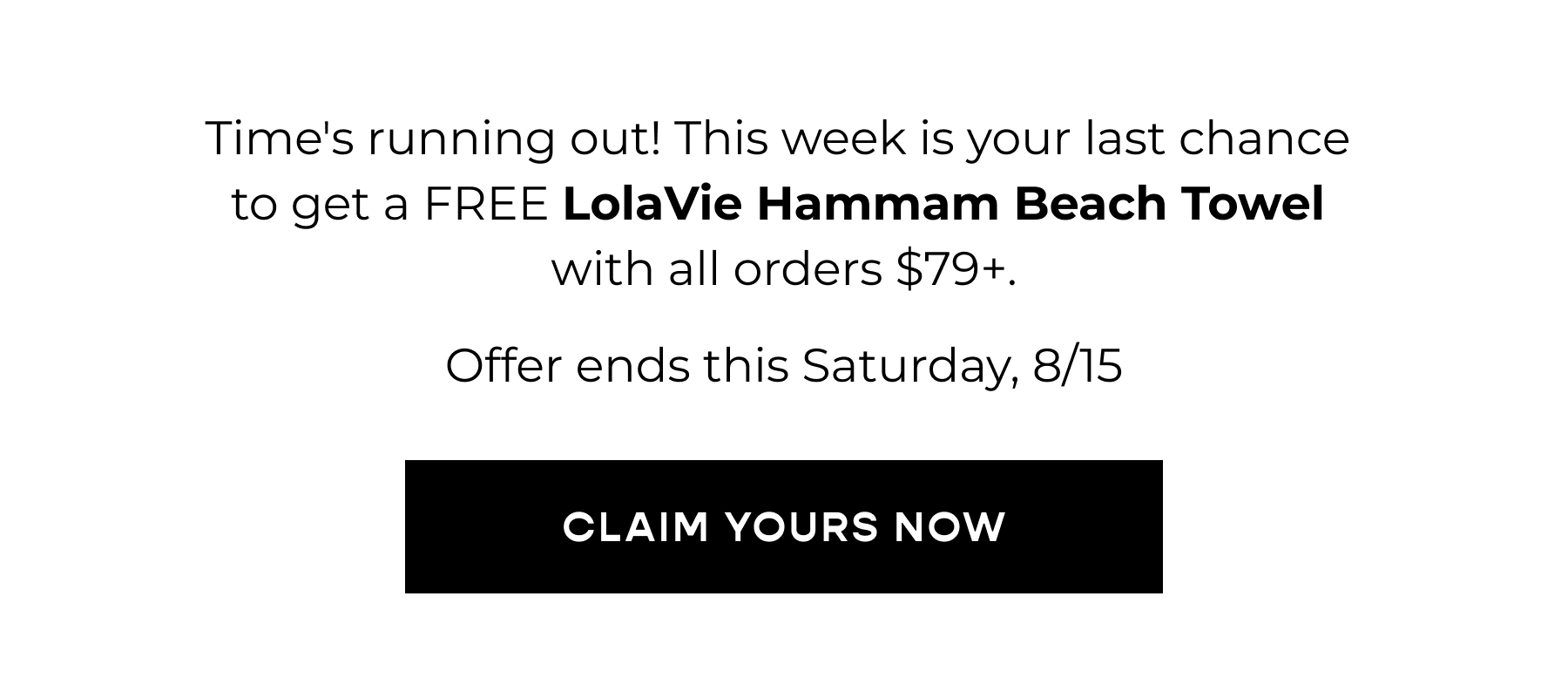 FREE LolaVie Hammam Beach Towel Claim Yours Now