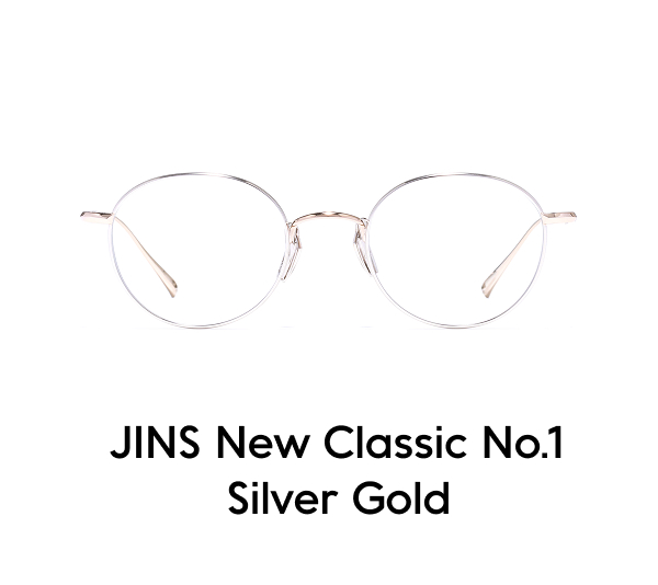 JINS New Classic No.1 Silver Gold