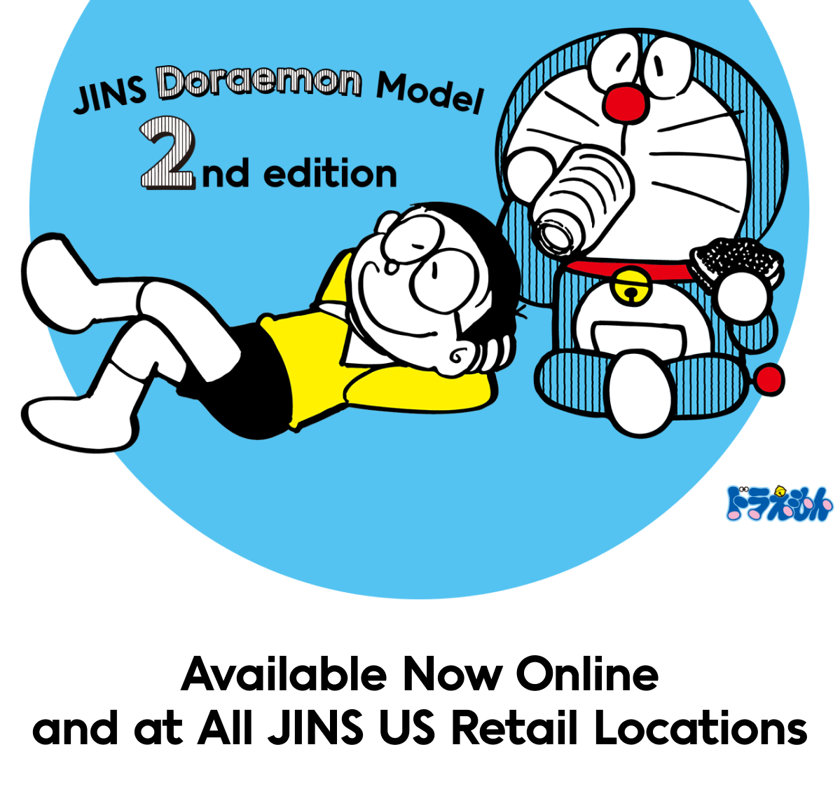 JINS Doraemon Model 2nd Edition Now Available InStore & Online Jins