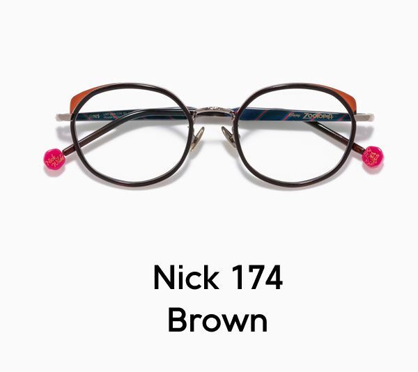 JINS Zootopia Nick 174 Brown