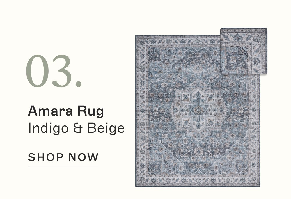 03. Amara Rug Indigo & Beige SHOP NOW