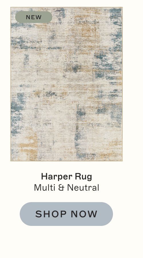 new Harper Rug Multi & Neutral SHOP NOW