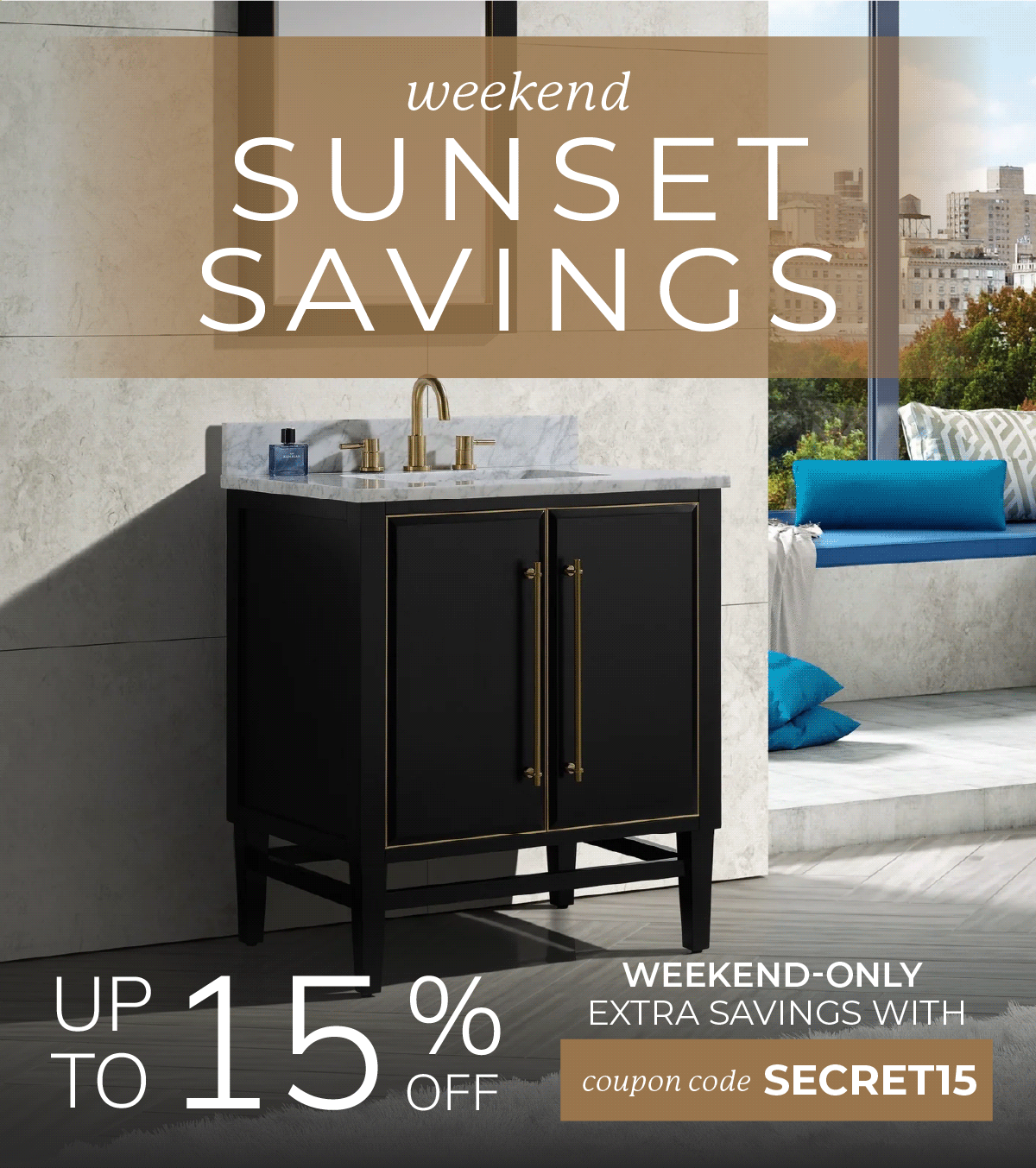 Weekend Sunset Savings: Up to 15% Off Select Brands, Use Code SECRET15