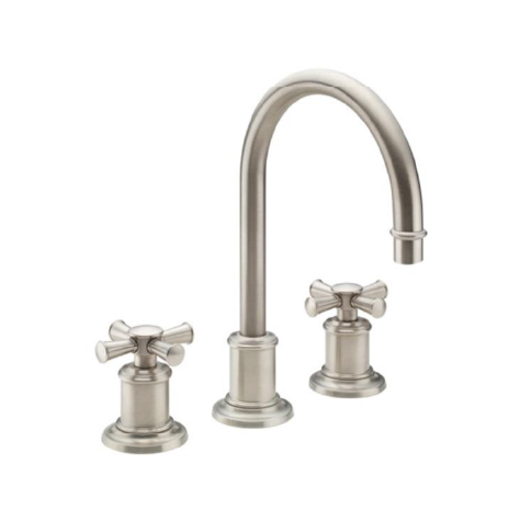 Image of California Faucets Miramar 10 1/8" Double Handle Widespread Bathroom Sink Faucet&nbsp;