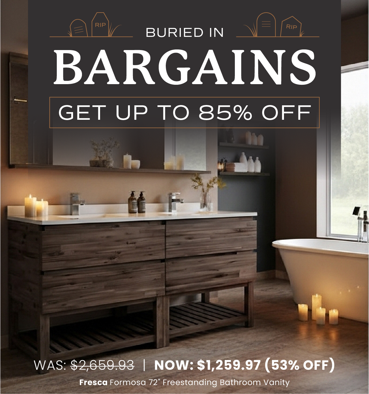 Buried in Bargains - Get up to 85% off