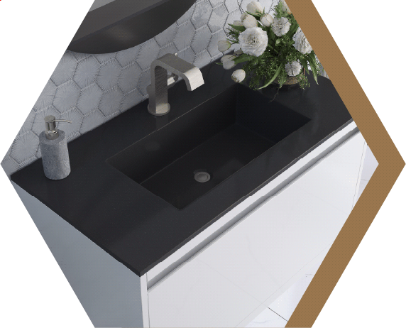James Martin Mantova 35 1/2" Single Bathroom Vanity in Glossy White