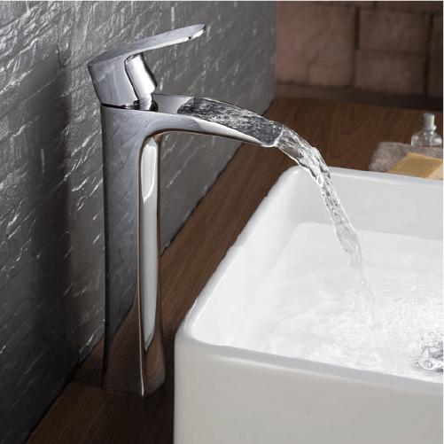 Image of Fresca Fortore Single Hole Vessel Mount Bathroom Faucet