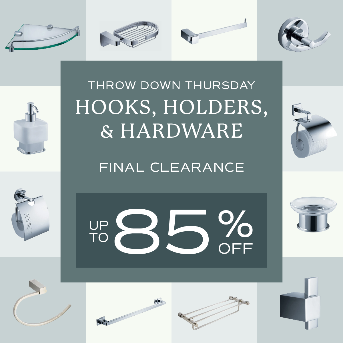  Throw Down Thursday: Hooks, holders and hardware: Up to 85% Off
