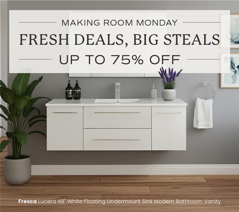 Making Room Monday: Fresh Deals, Big Steals Up to 75% Off with Code SALE15
