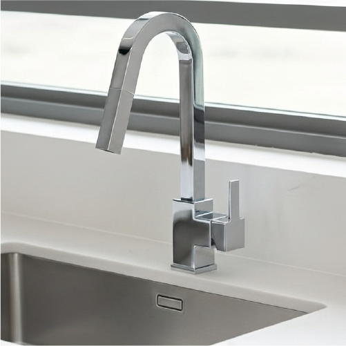 Aquabrass Baguette Tiramisu Pull-Down Dual Stream Mode Kitchen Faucet