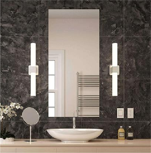 Image of JDALS Lighting 1 Light 4 1/4" 32W LED Color Temperature Changing Round Frosted Glass Vanity Light