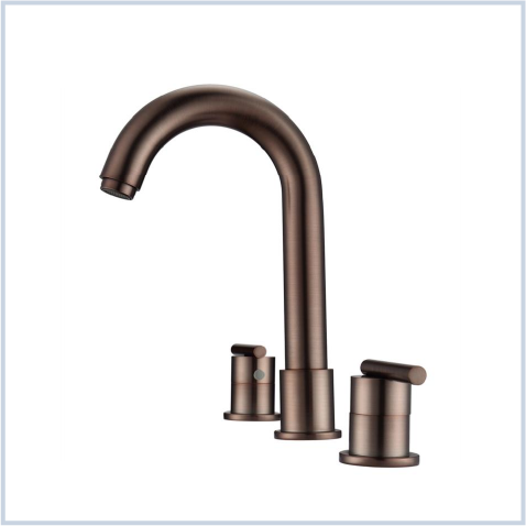 IMage of Barclay Conley 9 1/4" Three Hole Widespread Bathroom Sink Faucet