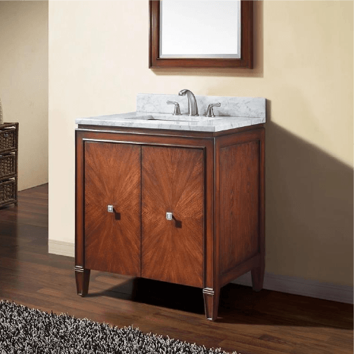 Avanity Brentwood 31" Free Standing Single Bathroom Vanity Set in New Walnut Finish