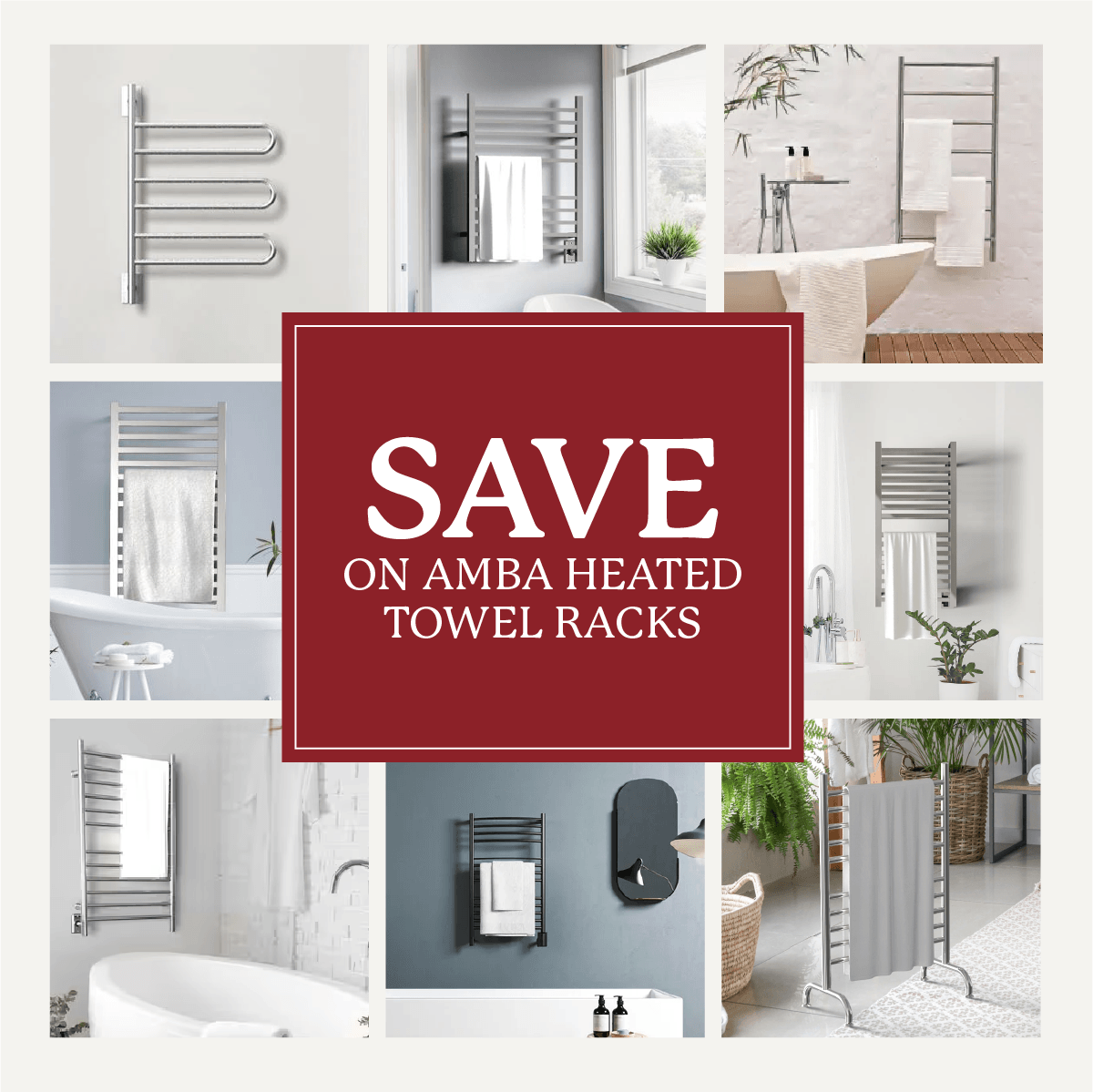 Save on Amba Heated Towels Racks
