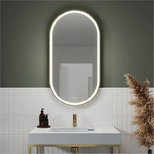 Image of Fleurco Magna 19 3/4" Wall Mount Defogger and LED Lighted Mirror