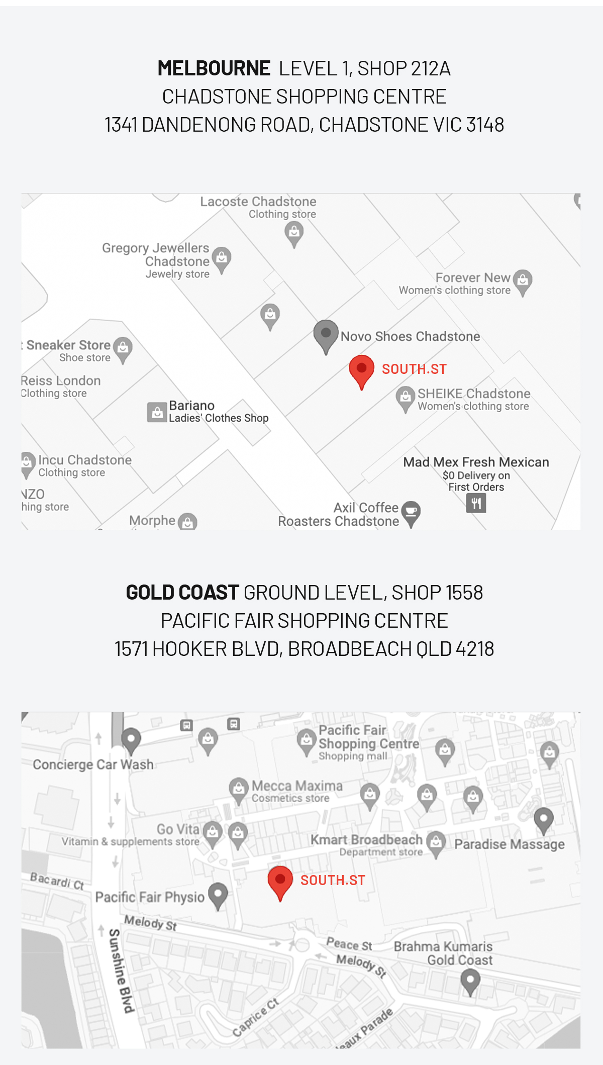 FITTINGS PT 1 // Now available online. South.St