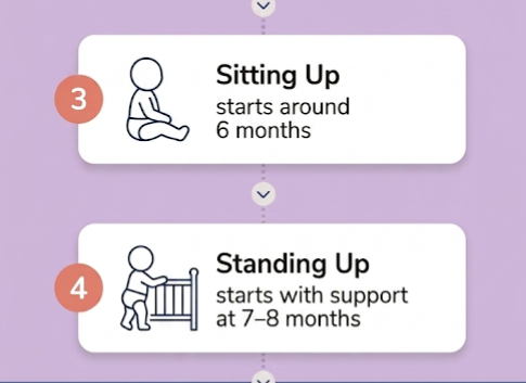 Baby wake window ranges by age:  0–2 months: 45–60 minutes 2–4 months: 60–90 minutes 4–6 months: 1.5–2.5 hours 6–12 months: 2–3.5 hours