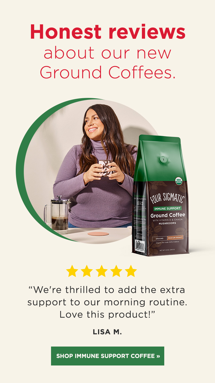 "Extra support for our morning routine". Shop Immune Support.