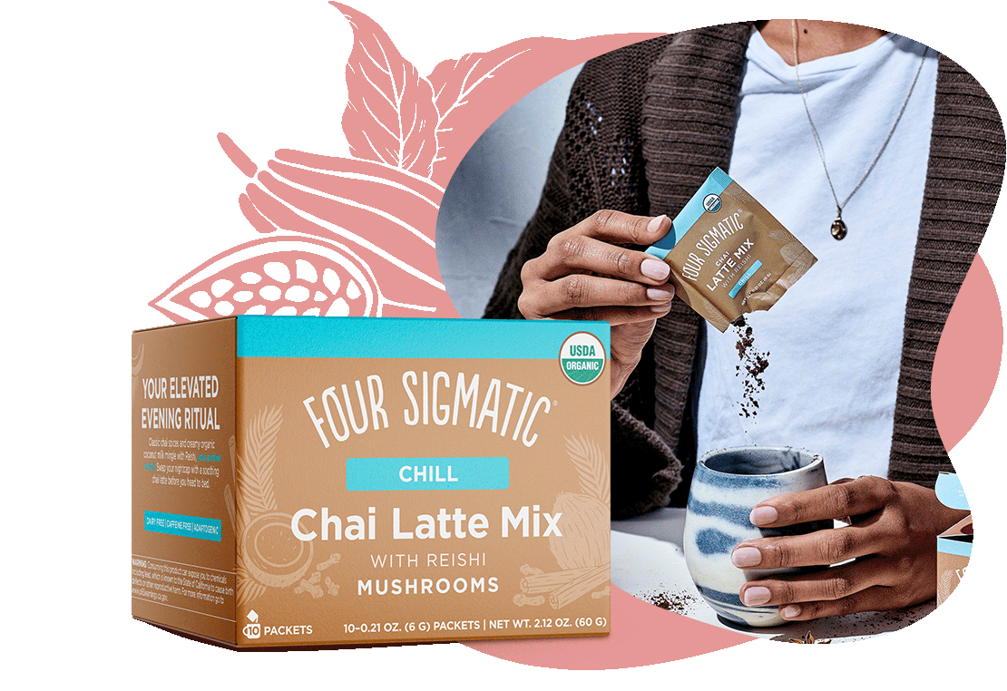 Chai Latte with Reishi and Turkey Tail