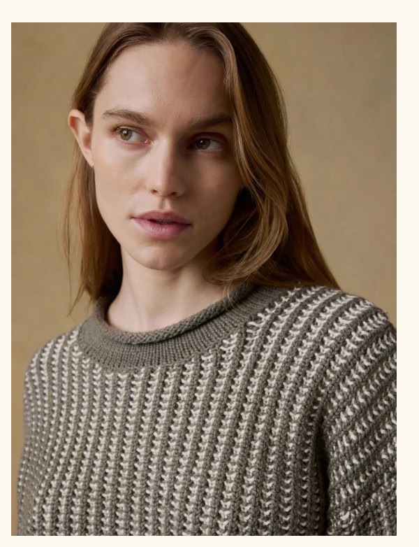 Heirloom Cotton Rollneck Sweater