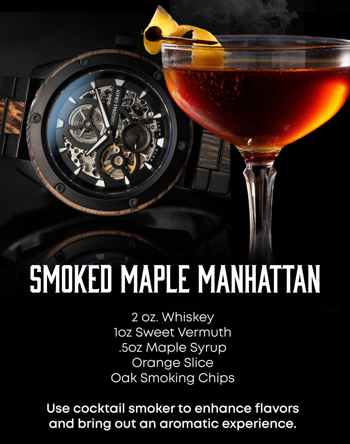 Smoked Maple Manhattan