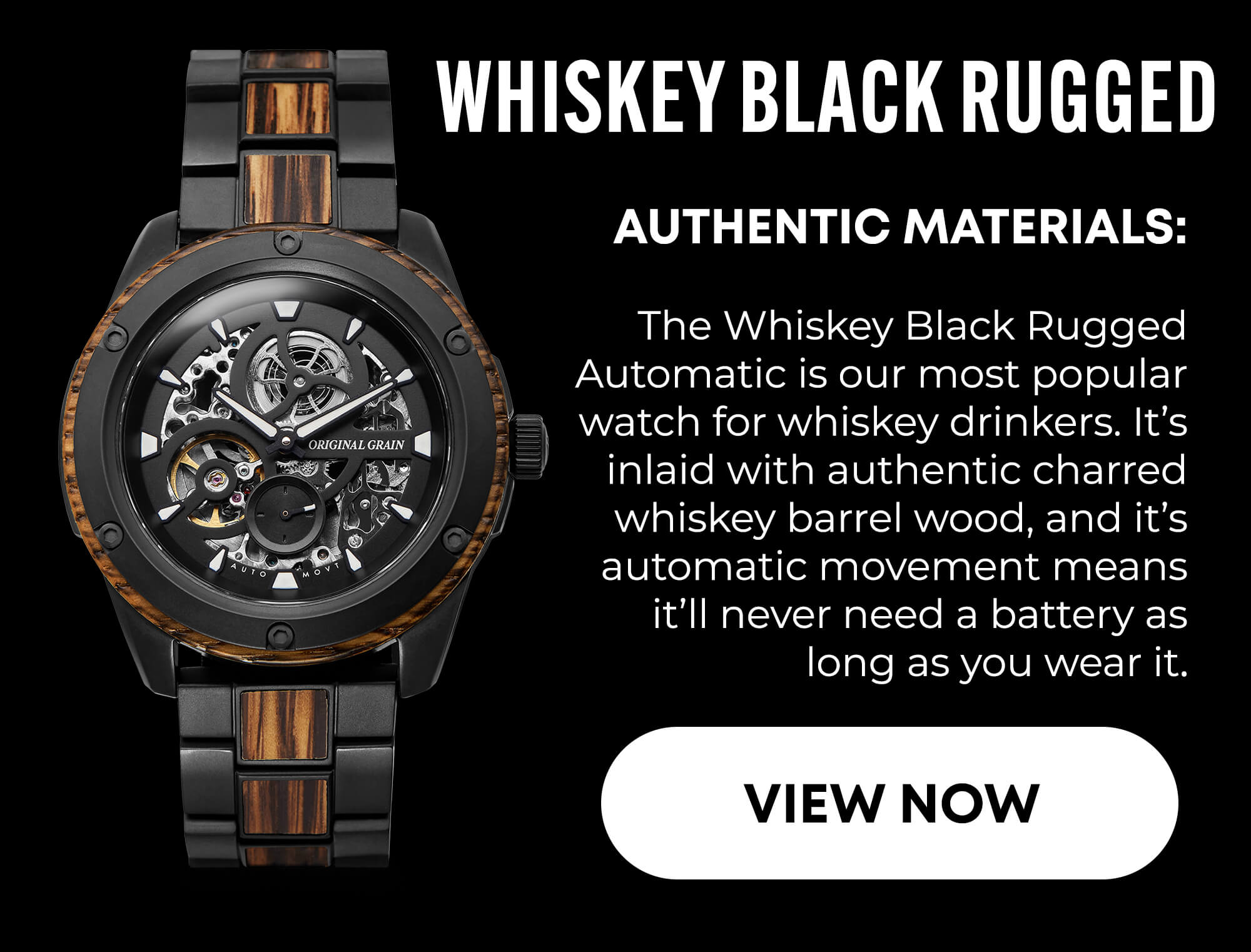 Whiskey Black Rugged 