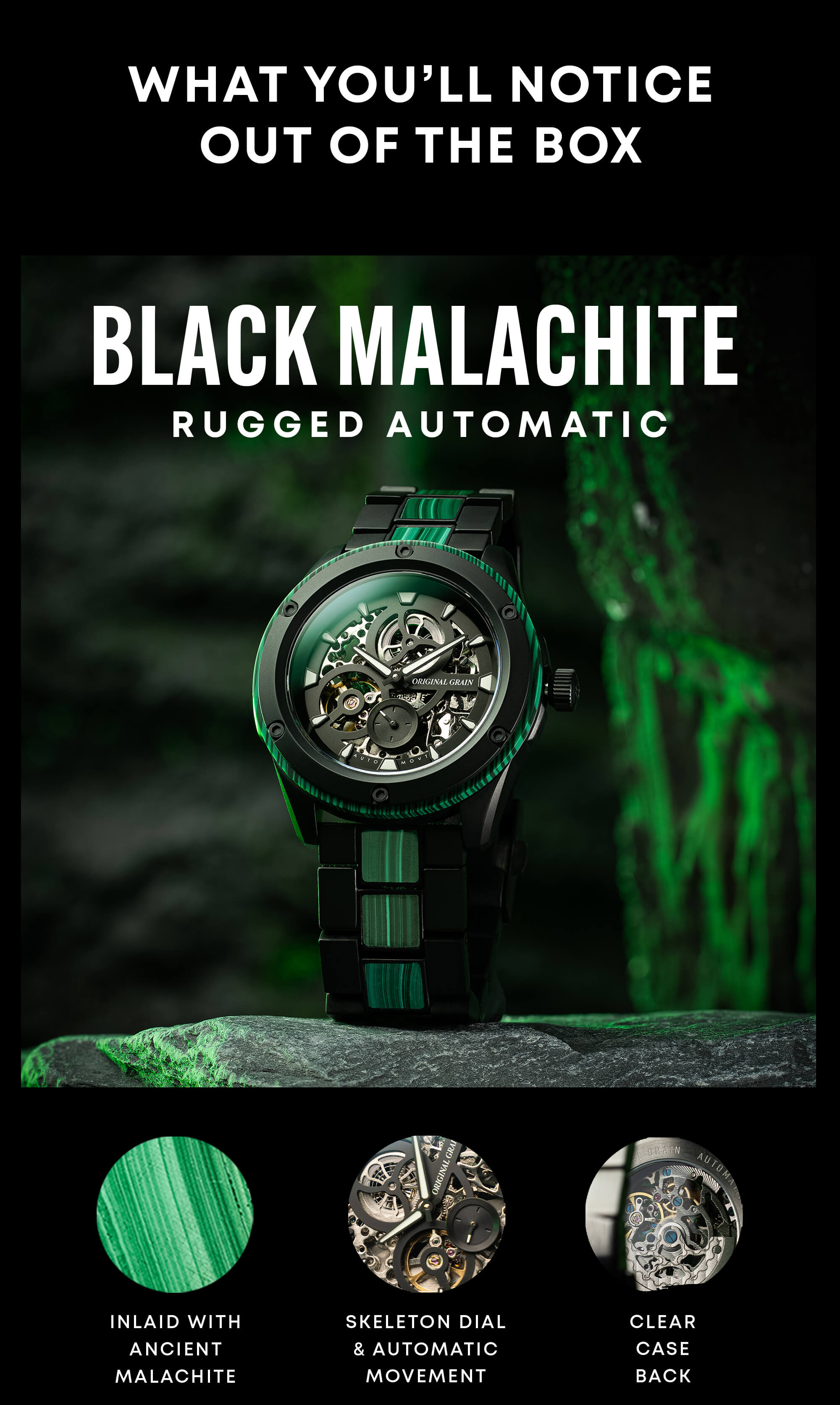 Black Malachite Rugged Auto