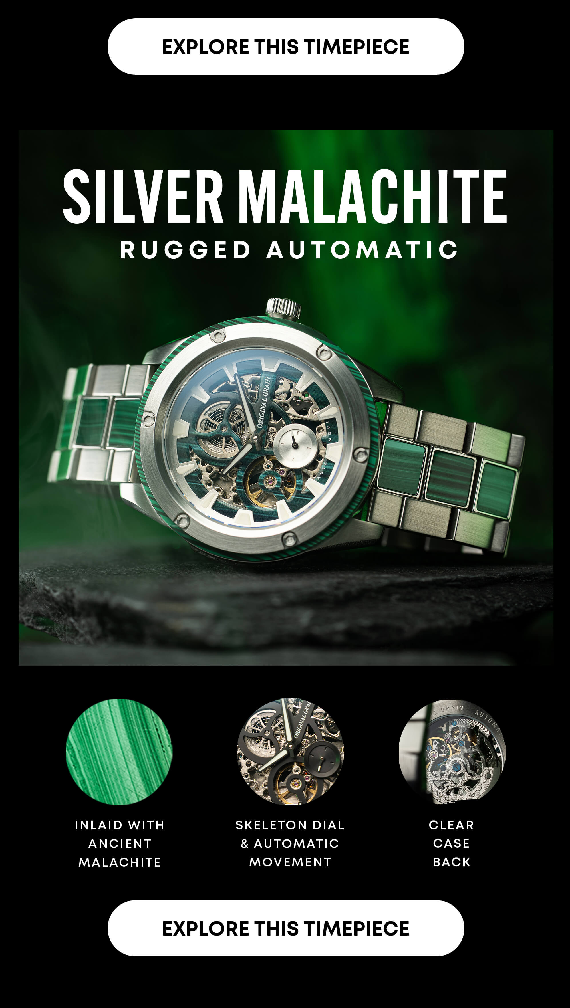 Silver Malachite Rugged Auto