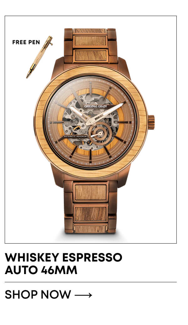 Whiskey Espresso Barrel Auto 46mm