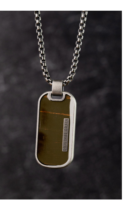 Military Stonewashed Dog Tag